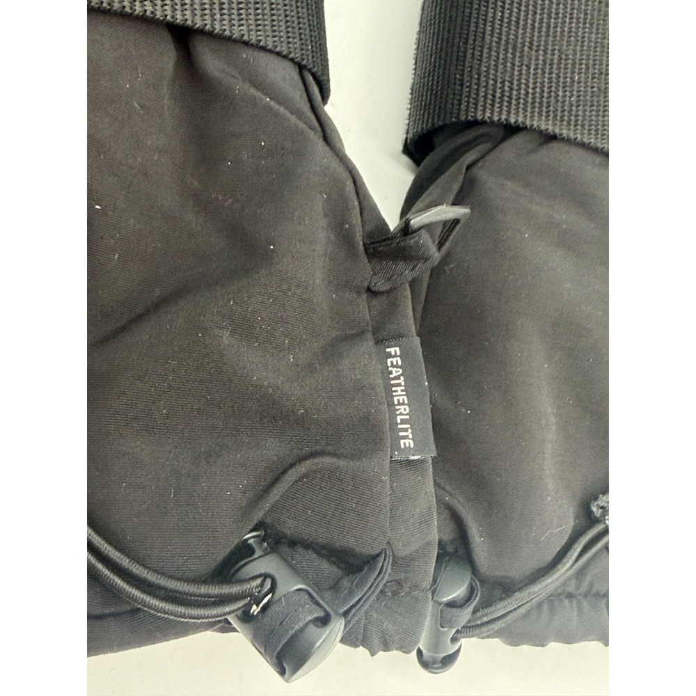 Vintage ZERO 90s Ski Snowboard Mittens Black Featherlite Insulated | Men's Small - Picture 13 of 15